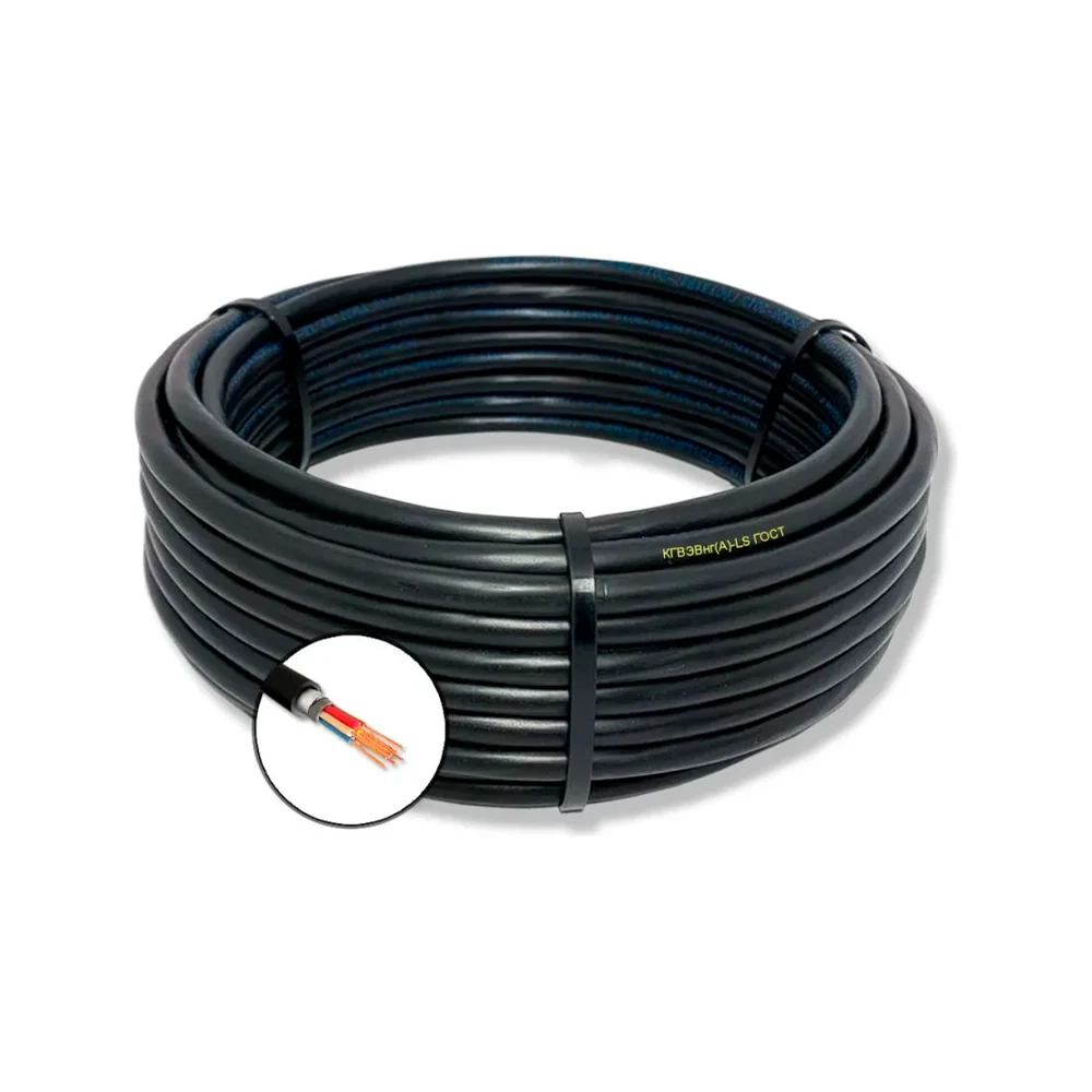 Гибкий кабель ПРОВОДНИК кгвэвнг(a)-ls 7x1 мм2, 150м OZ110152L150