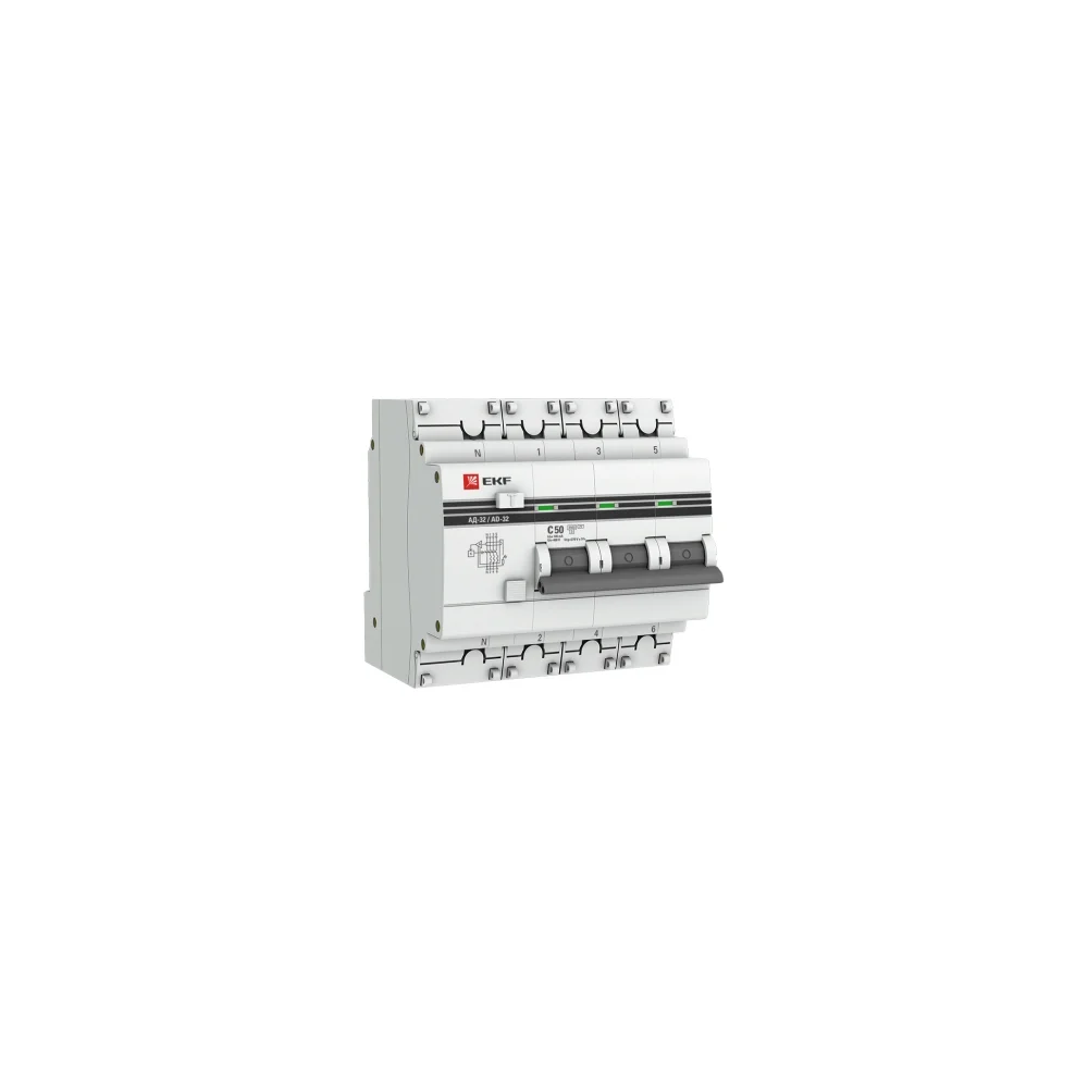 Дифференциальный автомат EKF PROxima АД-32 DA32-50-100-4P-pro