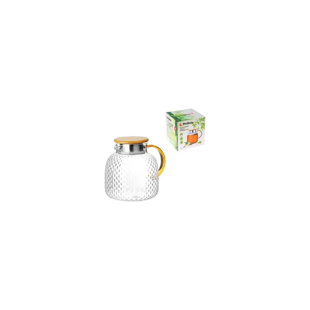 Стеклянный заварочный чайник PERFECTO LINEA Bamboo 38-130018