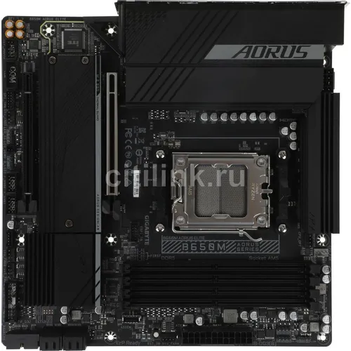 Материнская плата Gigabyte B650M AORUS ELITE, Socket AM5, AMD B650, mATX, Ret
