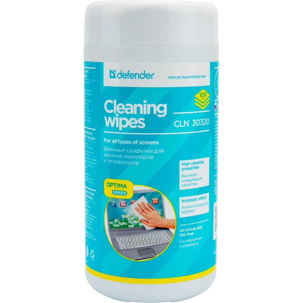 Салфетки для экранов Defender CLN 30320 Optima 30320