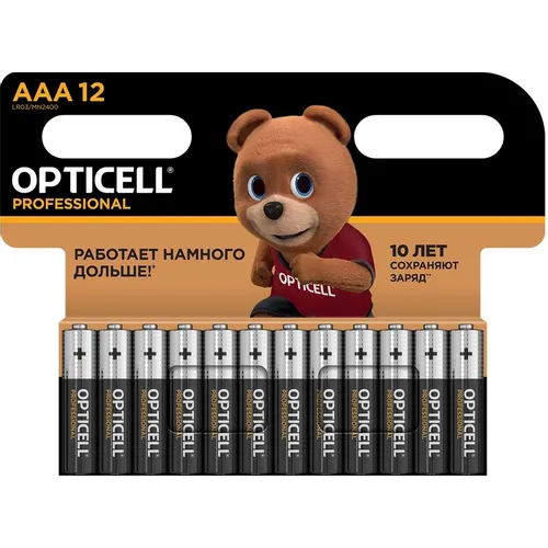 AAA Батарейка OPTICELL Professional LR03, 12 шт.