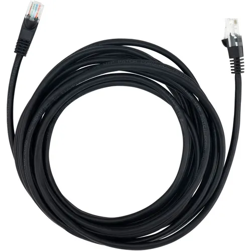 Патч-корд Buro литой (molded), UTP, кат.5E, 5м, 4 пары, 26AWG, алюминий омедненный, многожильный, черный