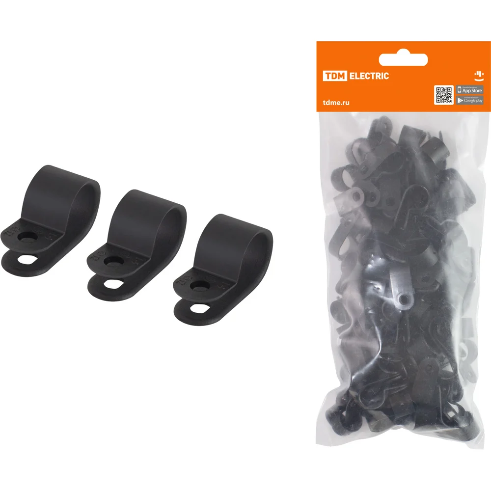 Крепежная нейлоновая скоба TDM СКН-9 SQ0514-0213