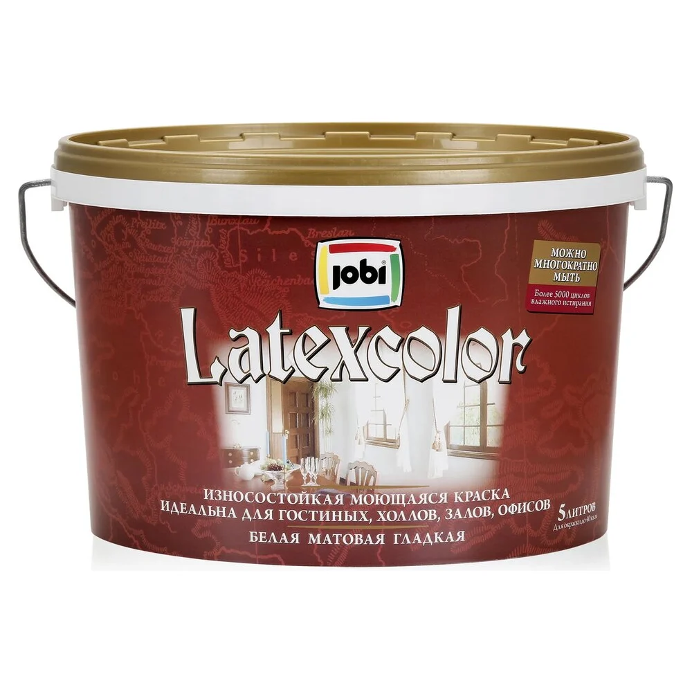 Интерьерная моющаяся краска JOBI LATEXCOLOR 11832
