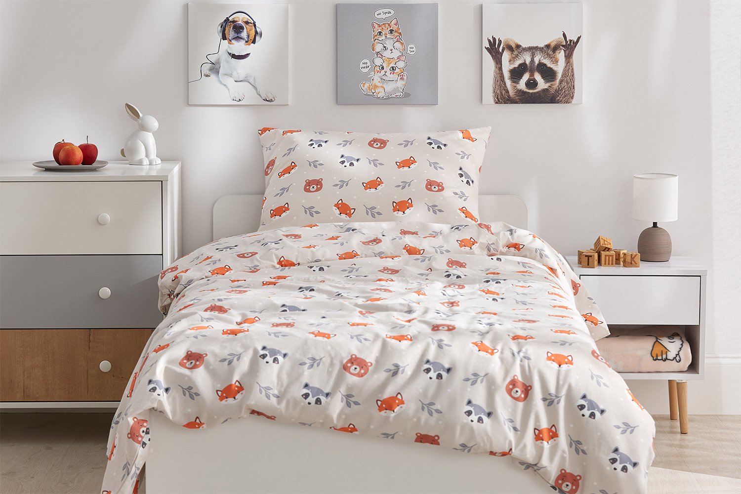 Комплект постельного белья MICASA Kids Cute animals