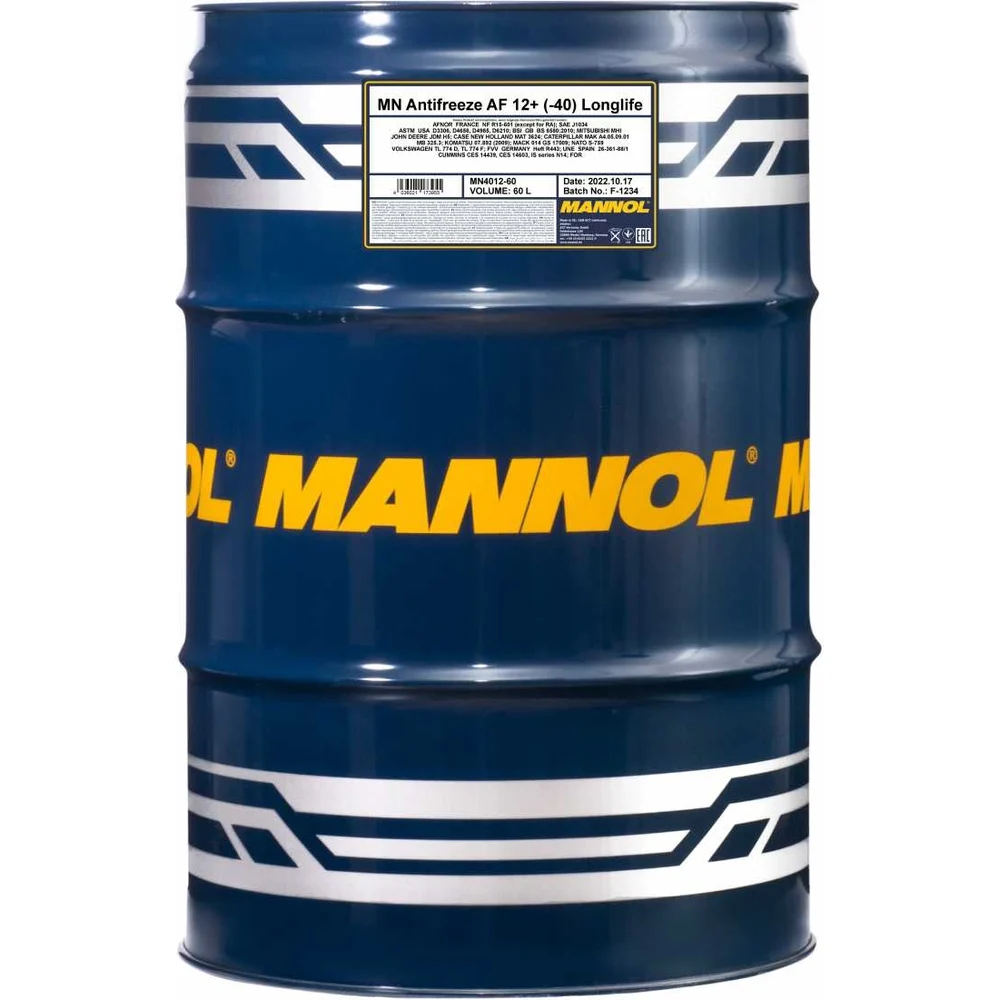 Готовый раствор охлаждающей жидкости MANNOL ANTIFREEZE LONGLIFE 2027