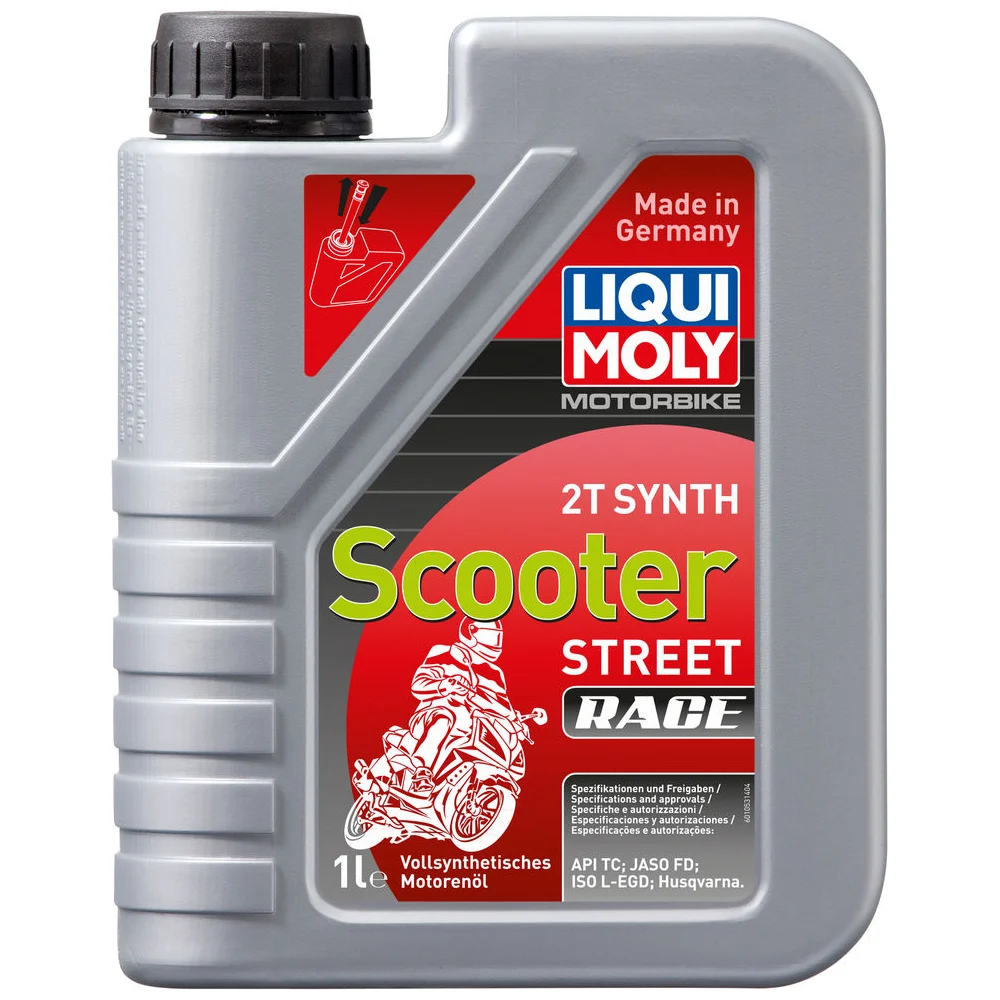 Синтетическое моторное моторное масло для скутеров LIQUI MOLY Motorbike 2T Synth Scooter Street Race 1053