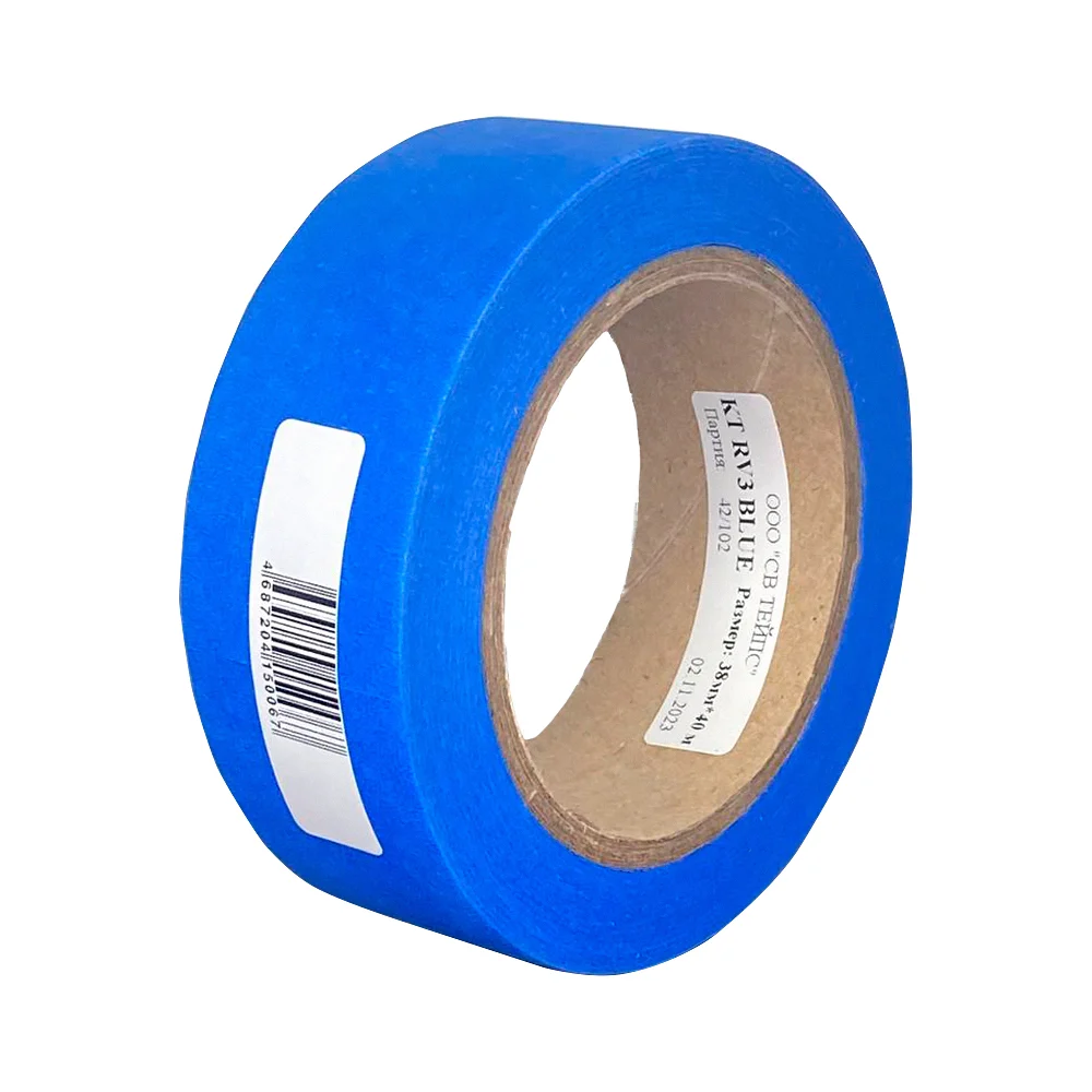 Малярная лента SV Tapes KTRV3001 KT RV3, blue 38 мм, 40 м, цвет синий, акрил KTRV300138.40