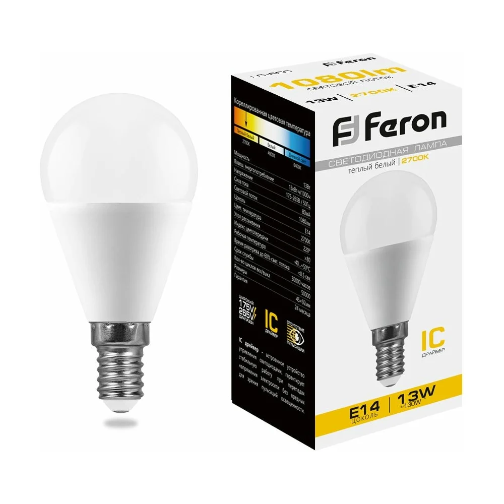 Светодиодная лампа FERON LB-950 38101
