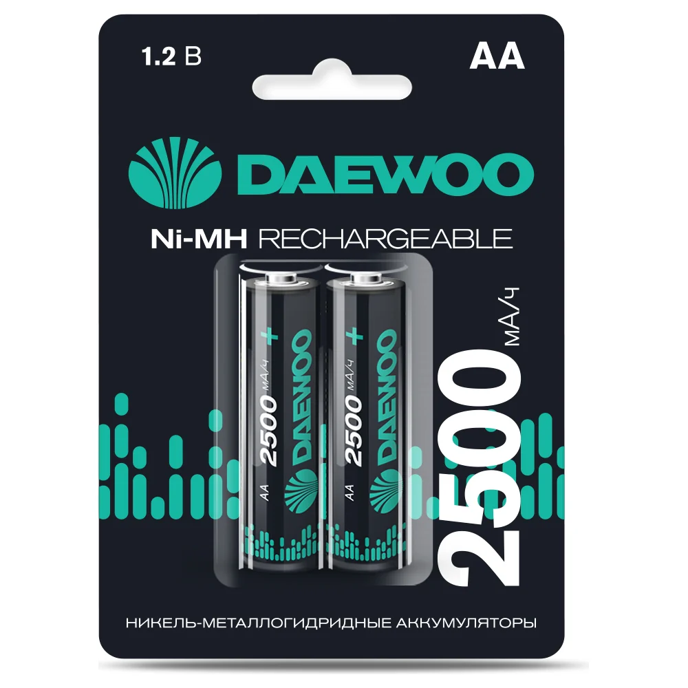 Аккумулятор DAEWOO AA (2500mAh) Ni-MH BL-2 5043268