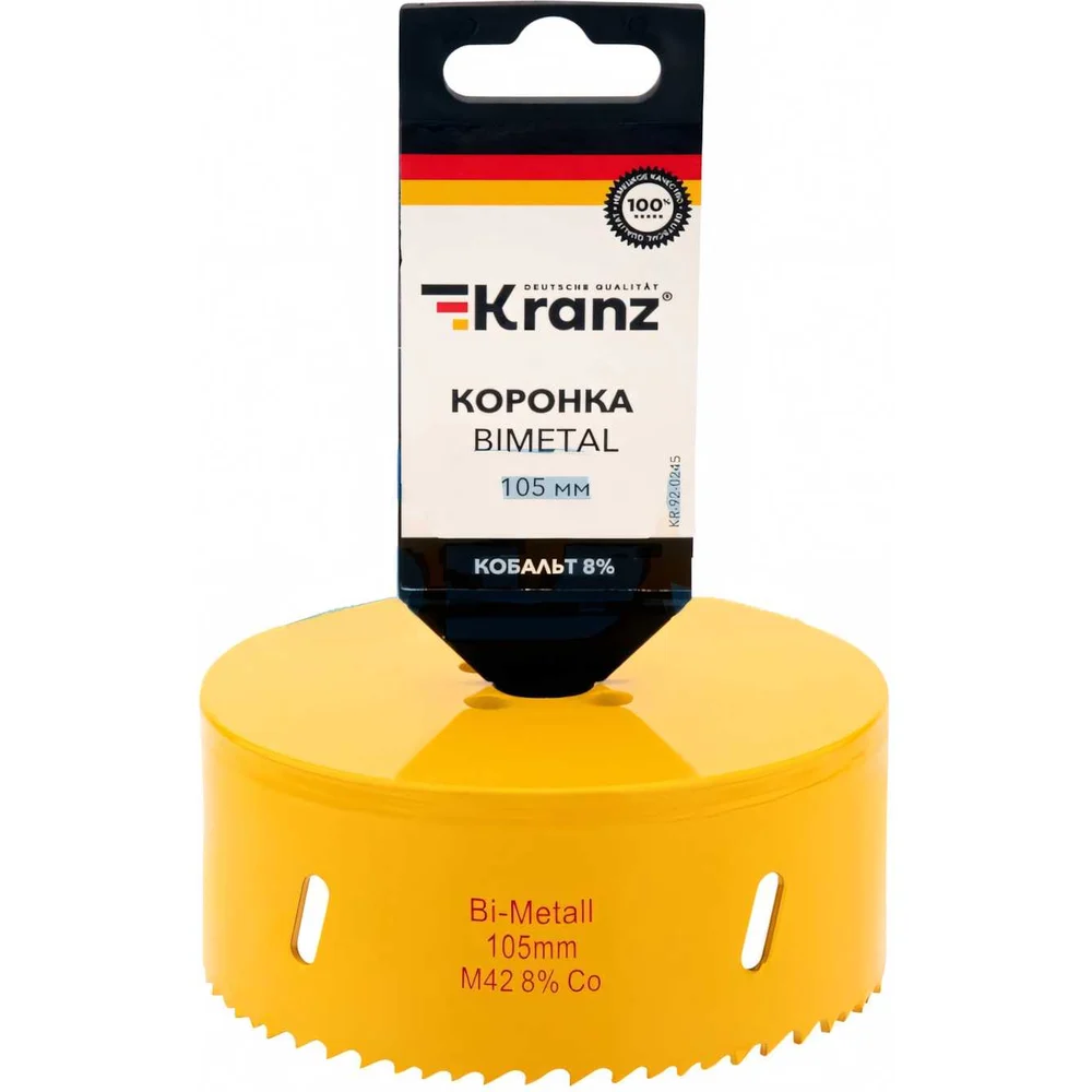 Биметаллическая коронка KRANZ KR-92-0245