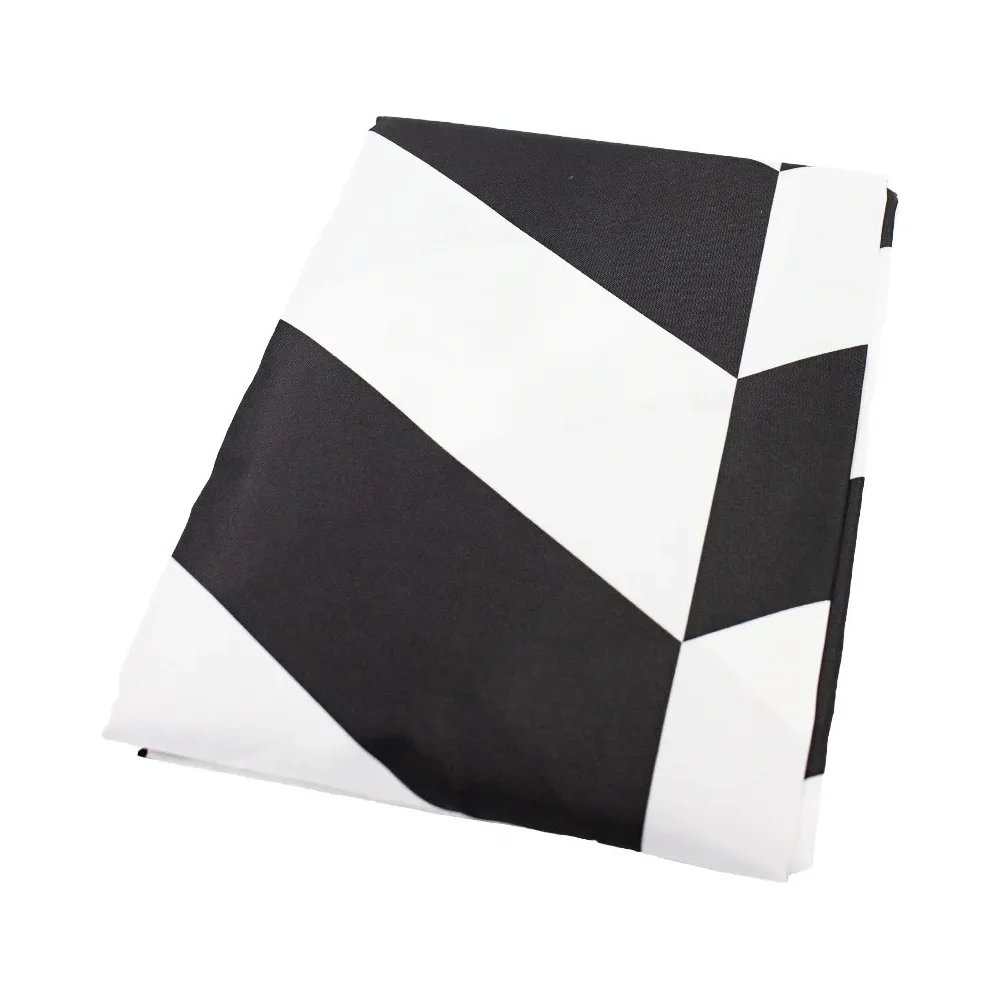 Штора для ванной комнаты Bath Plus Staggered Square black ch-21303