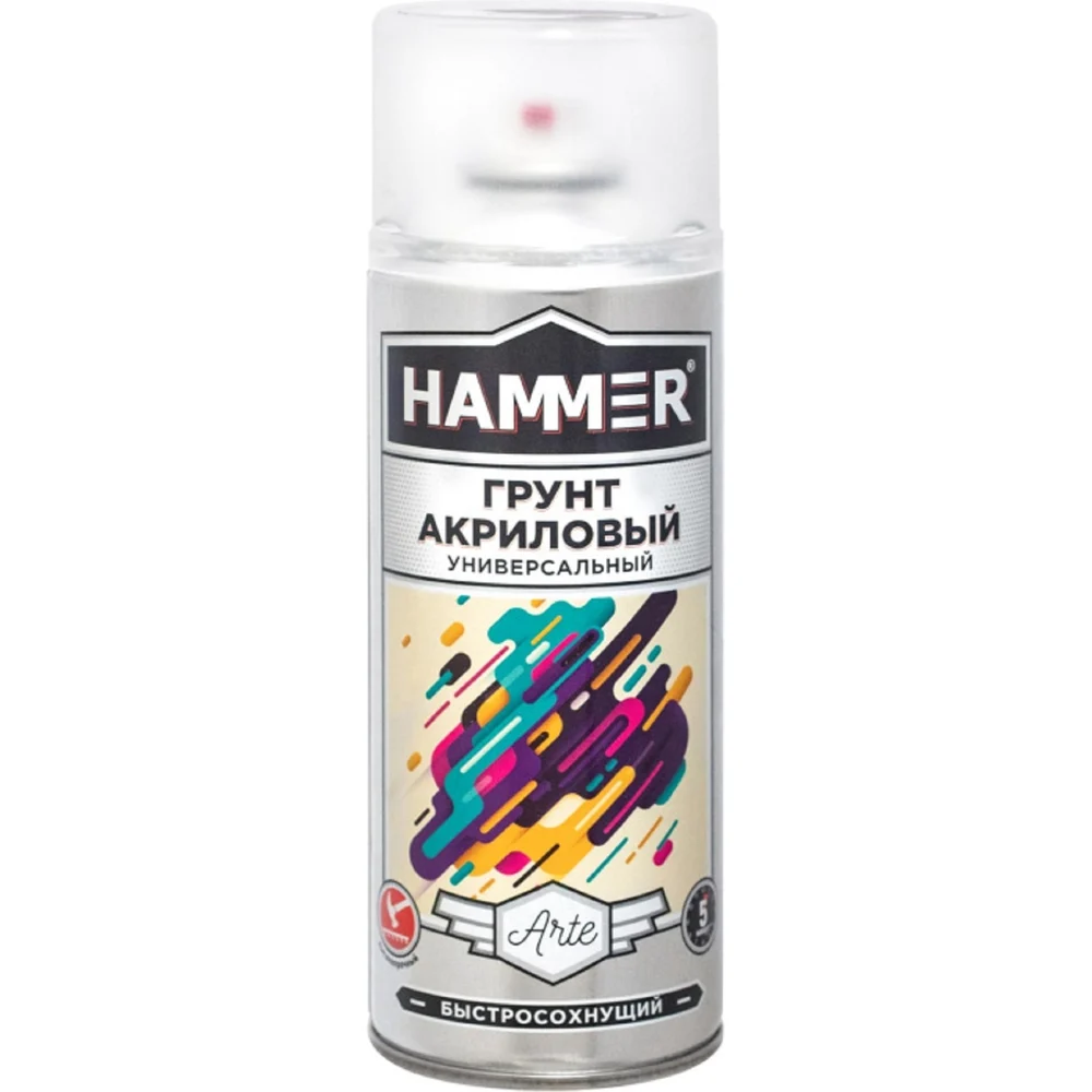 Акриловый грунт Hammer черный, 520 мл, 0.27 кг ЭК000140407