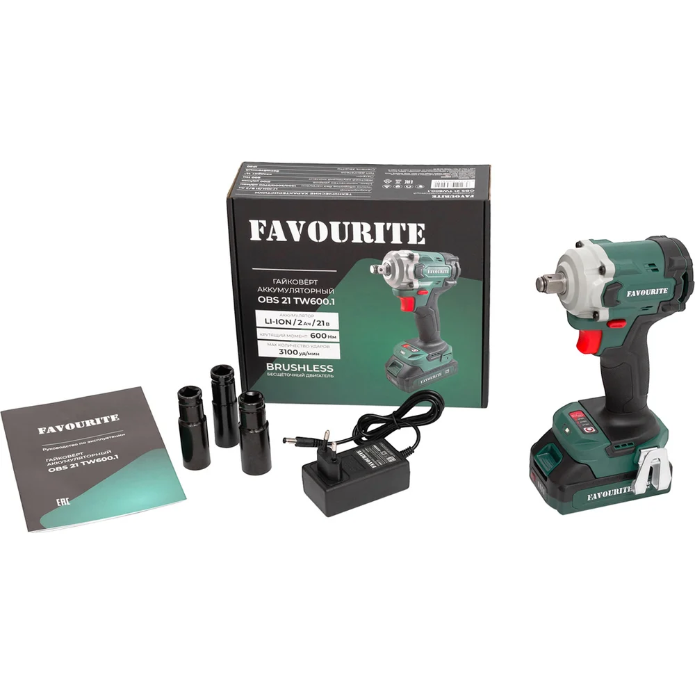 Аккумуляторный гайковерт FAVOURITE OBS 21 TW600.1