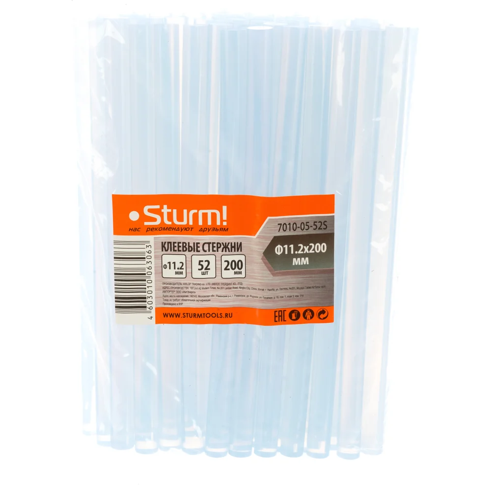 Клеевые стержни для пистолета Sturm 7010-05-52S