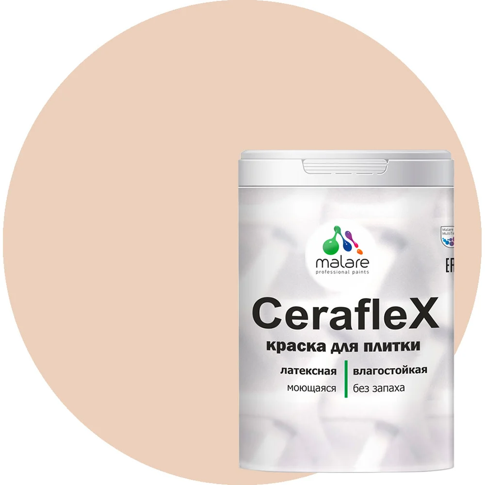 Латексная краска для кафельной и керамической плитки MALARE Ceraflex 2036773878025