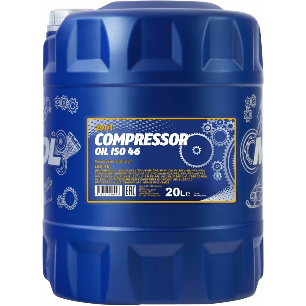 Минеральное масло для воздушных компрессоров MANNOL COMPRESSOR OIL 1935