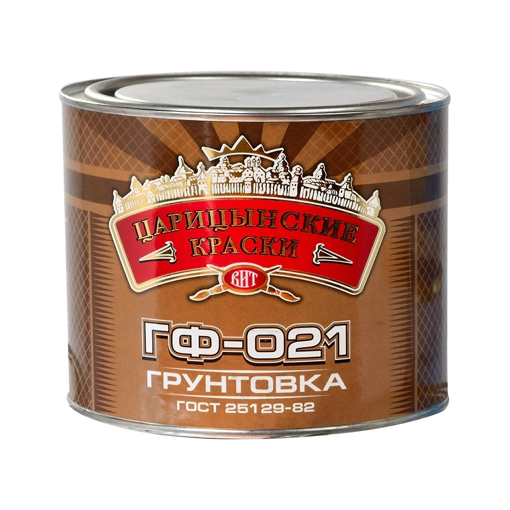 Грунтовка Царицынские краски Витеко ГФ-021, серая, 1.9 кг 16137