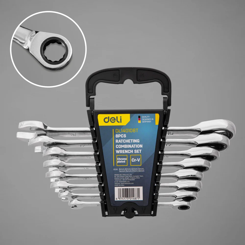 Набор комбинированных ключей DELI DL140108T 98318